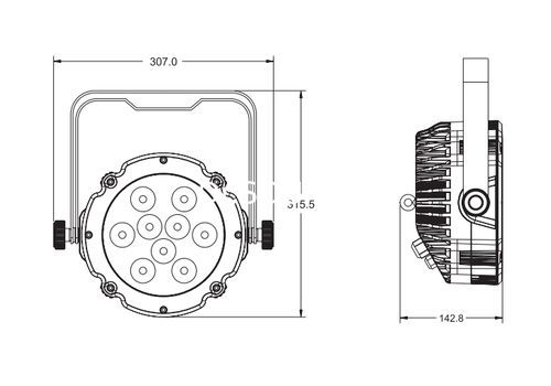 Ремонт INVOLIGHT LED PAR993W