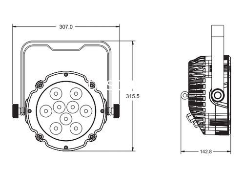 Ремонт INVOLIGHT LED PAR984W