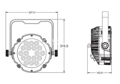 Ремонт INVOLIGHT LED PAR1842W