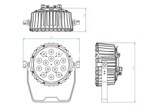 Ремонт INVOLIGHT LED PAR154W