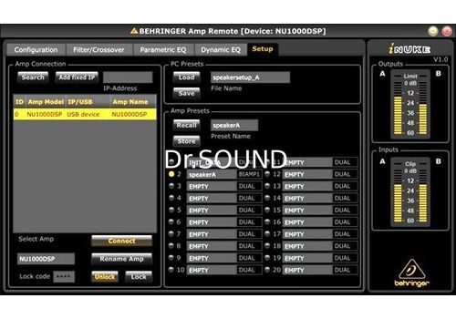 Ремонт Behringer NU1000DSP